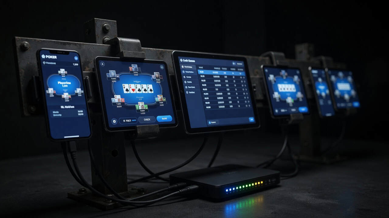 How poker bots evade a room's technical perimeter in 2026 — Android emulator, packet sniffer, and residential proxy chain that mimics a real player, poker-ai.org